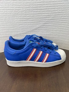 adidas Originals Superstar J youth Size 4.5 Women's size 6 Bright Royal Red - Picture 1 of 11