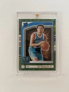 KJ SIMPSON JR RATED ROOKIE SHINY Hornets 2024 2025 Panini DONRUSS CHROME NBA - Foto 1 di 2
