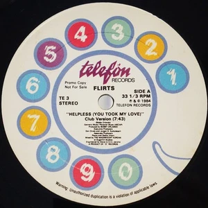 The Flirts - Helpless (You Took My Love) (Club Version) (12", Promo) (Near Mint - Foto 1 di 2