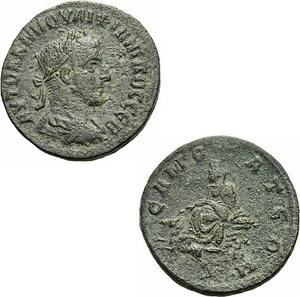 Philipp II. Junior Samosata Kommagene Bronze Tyche Pegasos Kornähre BMC 56 - Picture 1 of 1
