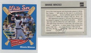1989 Coca-Cola Chicago White Sox Minnie Minoso #30 HOF