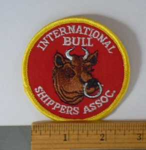 International Bull Shippers Assoc. Embroidered Patch 3" - Picture 1 of 1