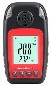 Oxygen O2 Gas Detector Monitor Temperature Tester 2in1 Range 0-25%VOL Alarm - Picture 1 of 3