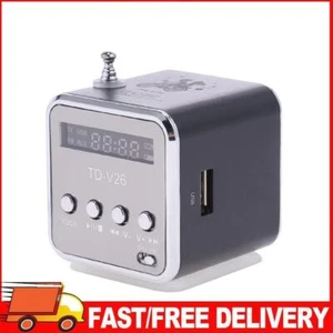 TD-V26 Mini Radio FM Digital Speakers w/Receiver Support TF Card (Black) - Zdjęcie 1 z 9