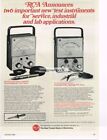 1968 RCA Voltomyst WV-500A Voltmeter WT-501A Transistor Tester Vintage Ad
