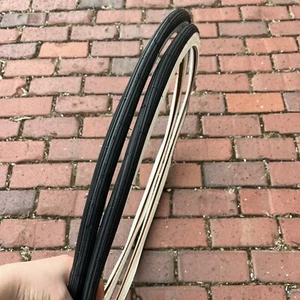 BICYCLE TIRES WHITE WALL 26 X 1-3/8 X 1-1/4 NEW - Picture 1 of 7
