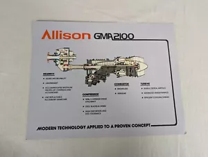 Allison GMA2100 Jetprop Jet Plane Aircraft Brochure Information - Picture 1 of 2