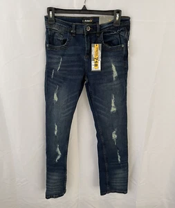 RawX Boy's Denim Stretch Skinny 718 Jeans Medium Blue Size 14 NEW - Picture 1 of 2