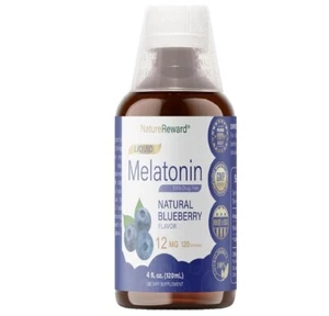 Melatonin 12Mg | 4 Fl Oz Liquid |120 Servings | Blueberry Flavor | for Adults... - Picture 1 of 4