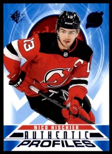 2020-21 SP Authentic Profiles Blue Nico Hischier #AP-5 - Foto 1 di 2