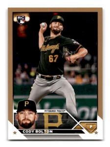 2023 Topps Update Cody Bolton Rookie RC #US223 - Gold Parallel /2023
