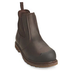 Site Prairie Size 12 Brown Water-Resistant Steel Toe Cap Safety Dealer Boots - Picture 1 of 4