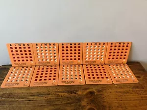 Vintage Knights Of Columbus Plastic Bingo Cards Lot Of 10 - Picture 1 of 6