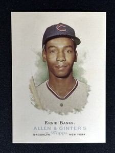 2006 Topps Allen Ginter’s Ernie Banks #286 Baseball Card Chicago Cubs HOF