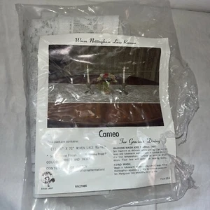 Runner da tavolo Scranton Lace Company tessuto made in USA 16x72" cammeo bianco - Foto 1 di 2