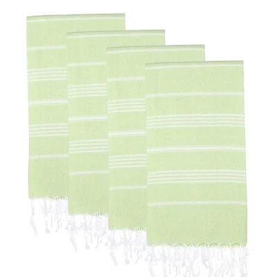 Juego de 4 toallas de playa turcas (38" x 71") | Toalla turca extra grande 100 % algodón Foto 1 de 4