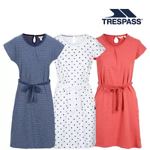 Trespass Womens Summer Dress Round Neck with 2 Hand Pockets Lidia - Picture 1 of 13