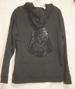 Rock & Republic X Star Wars Hoodie GRAU STRASS DARTH VADER Reißverschluss GR XL - Bild 1 von 3