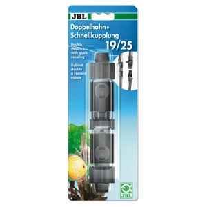 JBL Doppelhahn + Schnellkupplung 19/25 für Aquarien, NEU - Bild 1 von 2