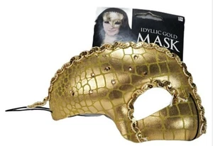 NEW! Idyllic Gold Mask Sun God Goddess Egyptian  Halloween Cosplay CostumesUSA  - Picture 1 of 2