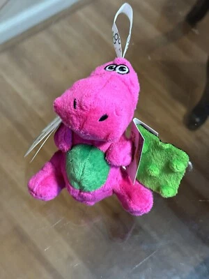"Juguete de peluche chirriante para perros GoDog Just For Me Dinos, tecnología de protección masticable - verde 6""" Foto 1 de 4