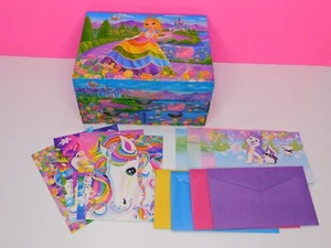 Lisa Frank Prinzessin Cassara Stationärbox Postkarten Umschläge Papier Spiegel blau - Bild 1 von 12