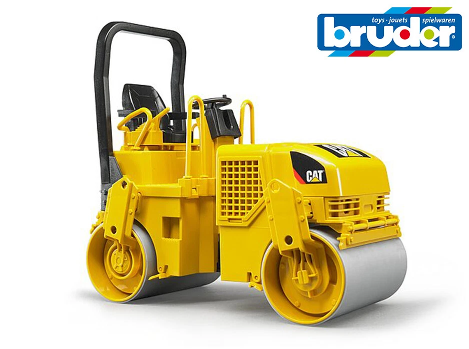 Bruder Giocattoli 02433 Cat Caterpillar Asfalto Tamburo Compattatore Rullo 1 16