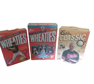 1990’s Wheaties Cereal Boxes 3 Sealed Unopened 90s Baseball Cal Ripken Jr. Props - Bild 1 von 10