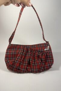 Red Plaid Tartan Roxy Small Purse Shoulder Bag