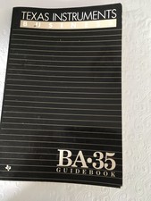 Texas Instruments BA-35 Guidebook