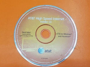 ⭐️⭐️⭐️⭐️⭐️ AT&T High Speed Internet Installer CD V7.6 Disc Only - Picture 1 of 2