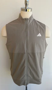 Adidas Herren Ultimate365 Tour Full-Zip Weste Beige Gr. Large L - Bild 1 von 9