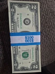 Lot 50 2003A Two Dollar Bills (50) Sequential Crisp Uncirculated Cleveland Mint - Picture 1 of 2