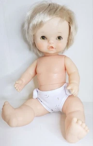 Famosa Baby Doll Blonde Hair Sleep Eyes TLC Nappy Jointed Body - Picture 1 of 10