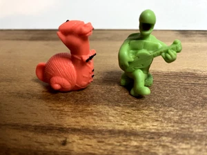 Vintage Diener | Schnecke & Schildkröte | Figuren Radiergummi Gummi Spielzeug 2 Stück - Bild 1 von 3