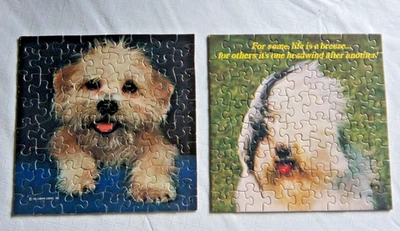lot of 2 Springbok mini dog puzzles- Life is a Breeze, Let's Be Friends-compl. - Image 1 of 4
