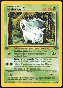Pokemon Karte Nidoran 57/64 Edition 1 Dschungel Französisch - Bild 1 von 2