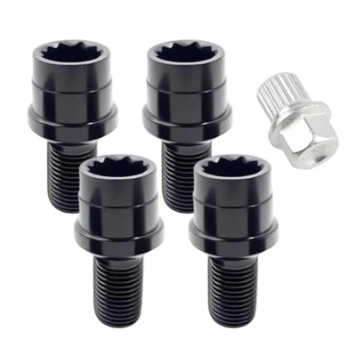 Locking Wheel Nuts Locking Lug Nuts Wheel Anti-theft Steel Construction - Image 1 of 4
