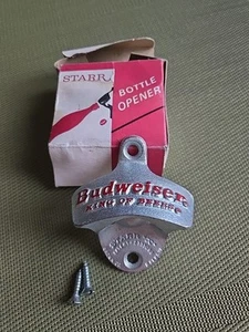 Vintage Budweiser Wand Flaschenöffner von Starr "X" Made In Germany Neu im Karton - Bild 1 von 7