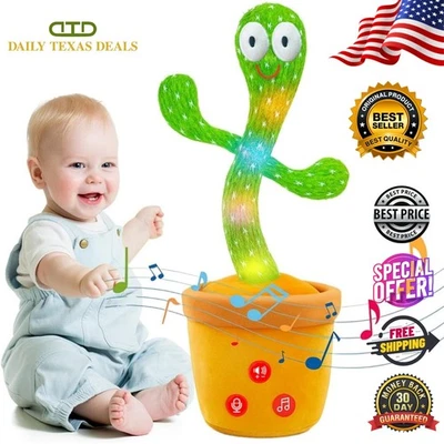 Juguete de cactus bailando - ¡Canta, repite y surcos! Divertido regalo musical para niños y bebés Foto 1 de 4