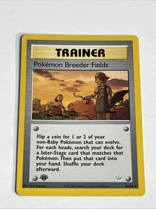 Juego de cartas coleccionables Pokémon Breeder Fields 1ª edición Neo Revelation 62/64 poco común - Imagen 1 de 13