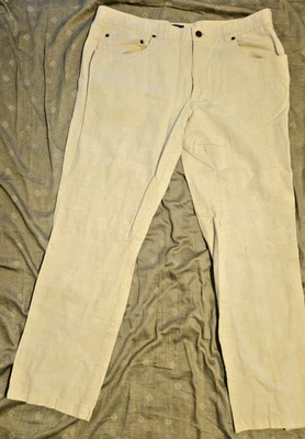 Pantalones INC International Concepts Para Hombre 36x32 Calce Ajustado Lino Algodón Milán Foto 1 de 4