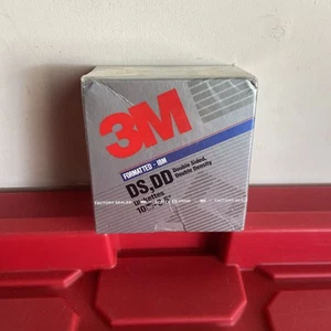 3M 3.5" Double Density Double Sided IBM Formatted Floppy Disk 10 Pack NEW SEALED - Afbeelding 1 van 2