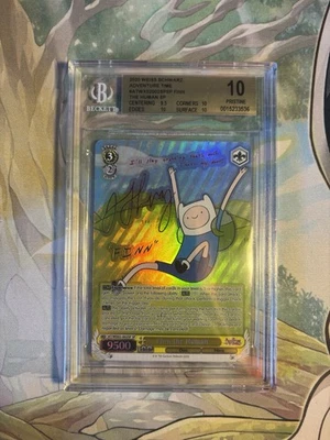 Weiss Schwarz Adventure Time Finn the Human SP AT/WX02 Signature BGS 10 IMPECÁVEL - Imagem 1 de 2