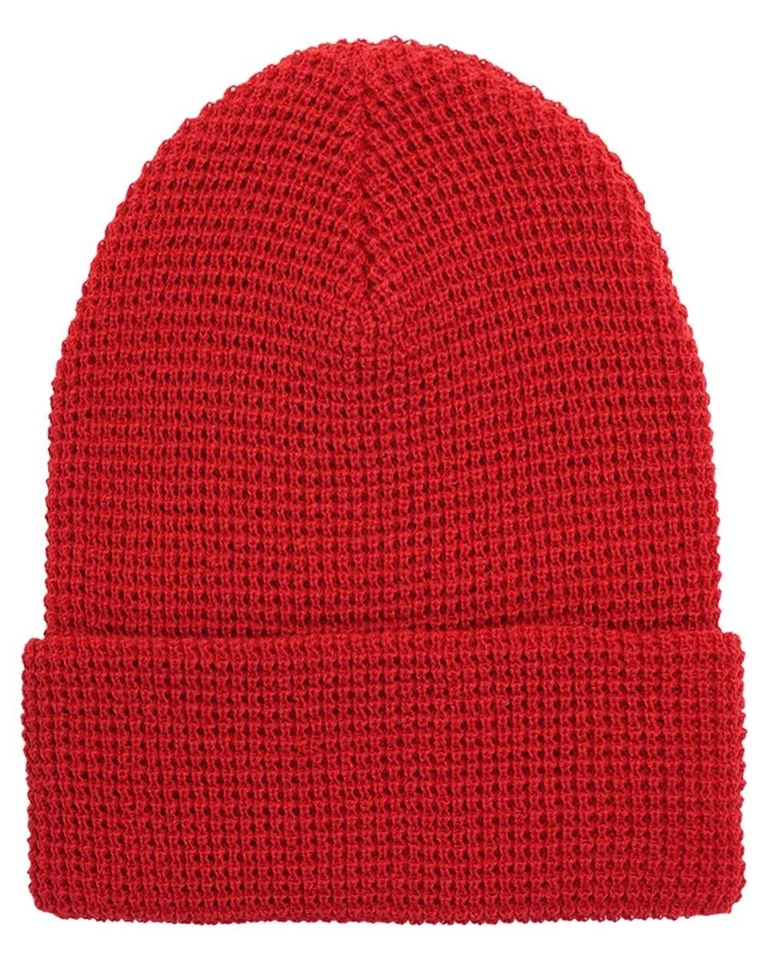 Gorro waffle con puños calce clásico tejido súper denso hipoalergénico hipoalergénico para hombre y mujer NUEVO Foto 1 de 1