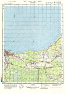 Russian Soviet Military Topographic Map – SILLAMAE (Estonia), 1:50 000, ed. 1982 - Picture 1 of 3
