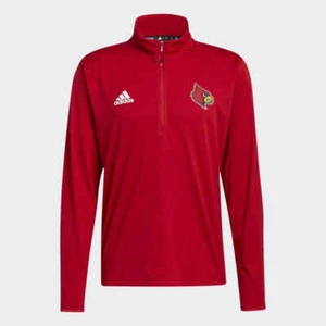 NUEVO Louisville Cardinals Adidas MEDIANO 1/4 Cremallera Tejido Sudadera Camisa GE2450 - Imagen 1 de 6