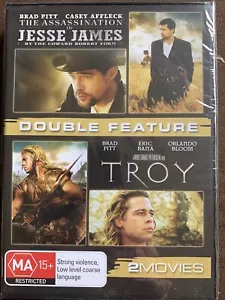 DVD - The Assassination Of Jesse James + Troy - Double Feature Brad Pitt Lovers - Picture 1 of 2