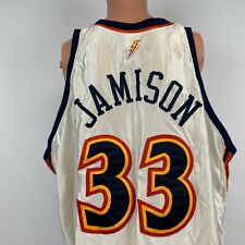 Reebok Authentic Antawn Jamison Golden State Warriors Jersey Vtg NBA Sewn 56 3XL