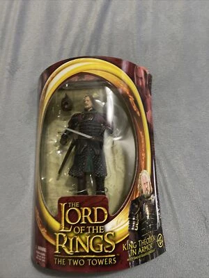 Figura de acción El Señor de los Anillos Las Dos Torres Rey Theoden In Armor ToyBiz Foto 1 de 4
